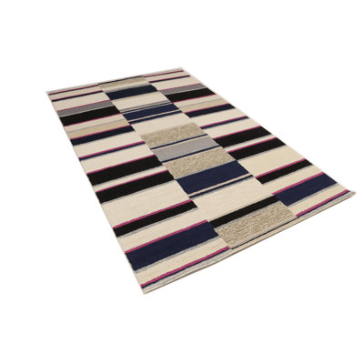 Santars Abstract Stripes 5 x 8 Hand-Tufted Modern Rug
