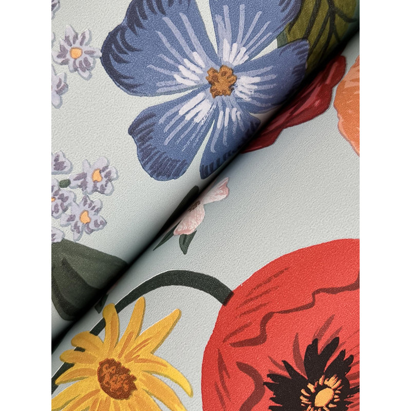 Papier peint Blossom, Bleu clair
