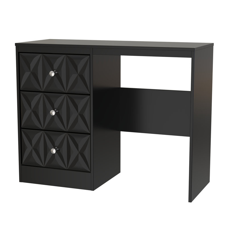 Taiylor 3 Drawer Desk/ dressing Table, Black
