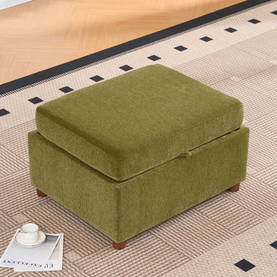  Modular Sectional Sofa Ottoman, Green