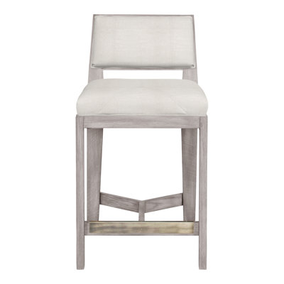 Scoville By Thom Filicia Upholstered Bar Stool with Solid Wood Frame