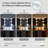 Kialen Modern Corner Makeup Vanity with 10 LED Lights, Tri-Fold Mirrors and 5 Drawers-686776572
