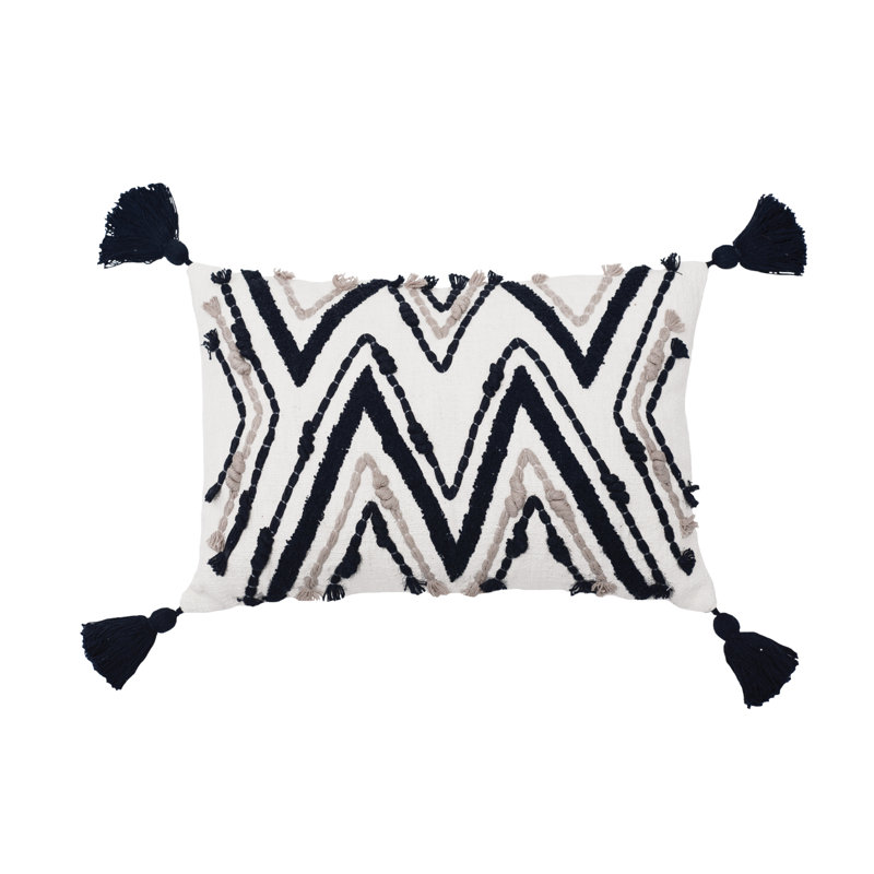 Chevron Cotton Blend Throw Pillow