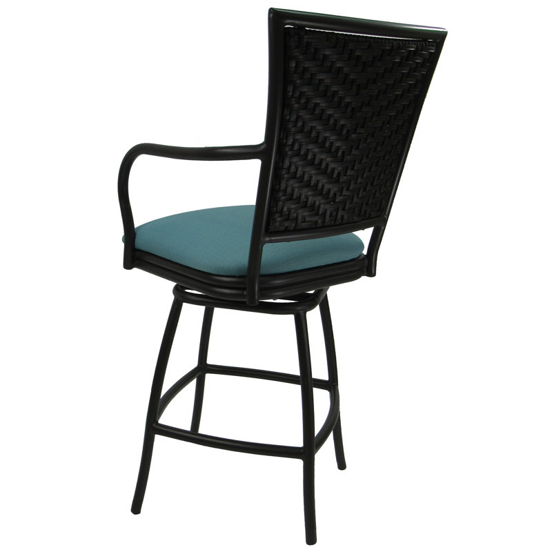 Tabouret de bar Cutlip, Aigue-marine, 35 po