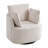 33.86'' Wide Contemporary Soft Upholstered Swivel Barrel Chair With Two Accent Pillows-117494894