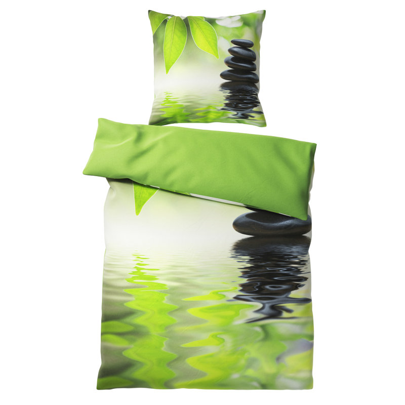 Cotton No Pattern Duvet Cover Set with Pillowcases Included