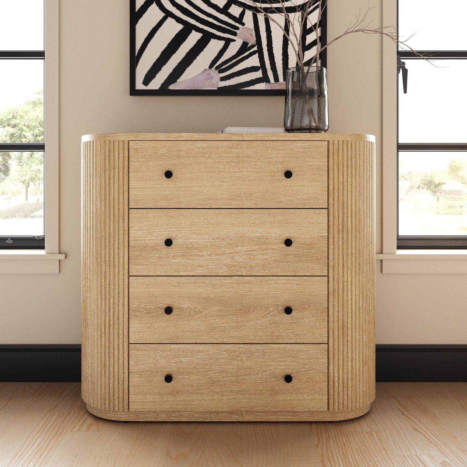 Fitzroy - Modern Natural Acacia Chest