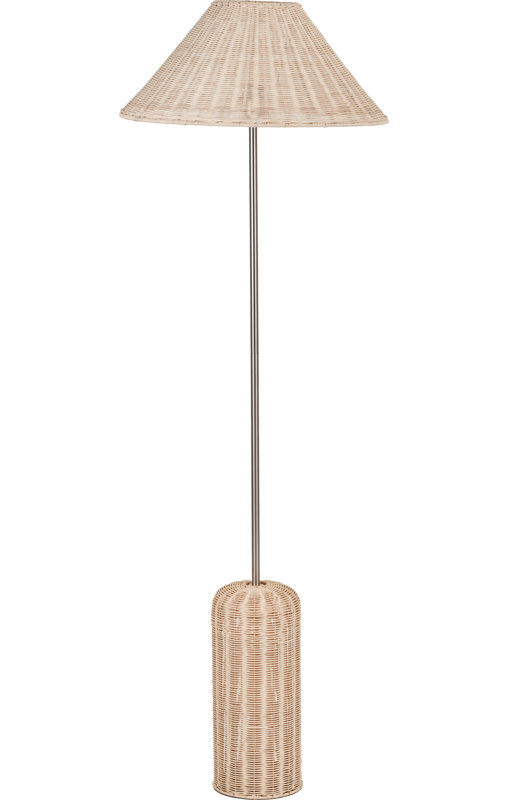 Hali 152cm Cerused/Limed Traditional Floor Lamp