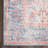 Machine Washable Oriental Blue/Red Area Rug-880018756