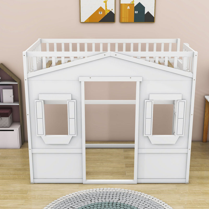 Lit mezzanine simple Geovonni par Harriet Bee, Blanc