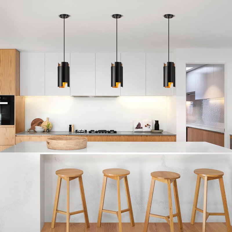 Desautels 1 - Light Brushed Brass LED Single Pendant