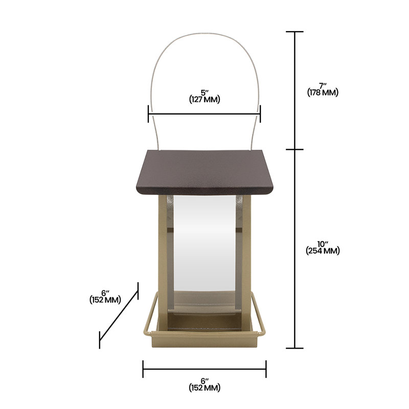 Metal Hanging Decorative Bird Feeder