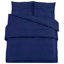 Black Egyptian Quality Cotton Traditional Duvet Cover Set