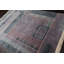 Tapis contemporain tibétain gris en laine noué à la main 5 pi 6 po x 7 pi 6 po