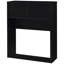 3 chambres à coucher simples comprenant une tête de lit et des tables de chevet avec bibliothèque, aspect noir, tiroirs verrouillables, verrous, ports, ensemble de rangement ouvert avec tête de lit, cire, table de chevet intégrée
