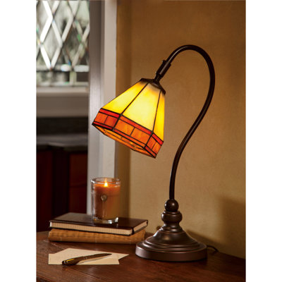 Lampe de bureau style vitrail Tiffany