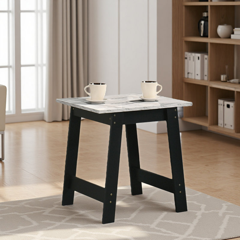 Table de bout 19 po avec finition en faux marbre