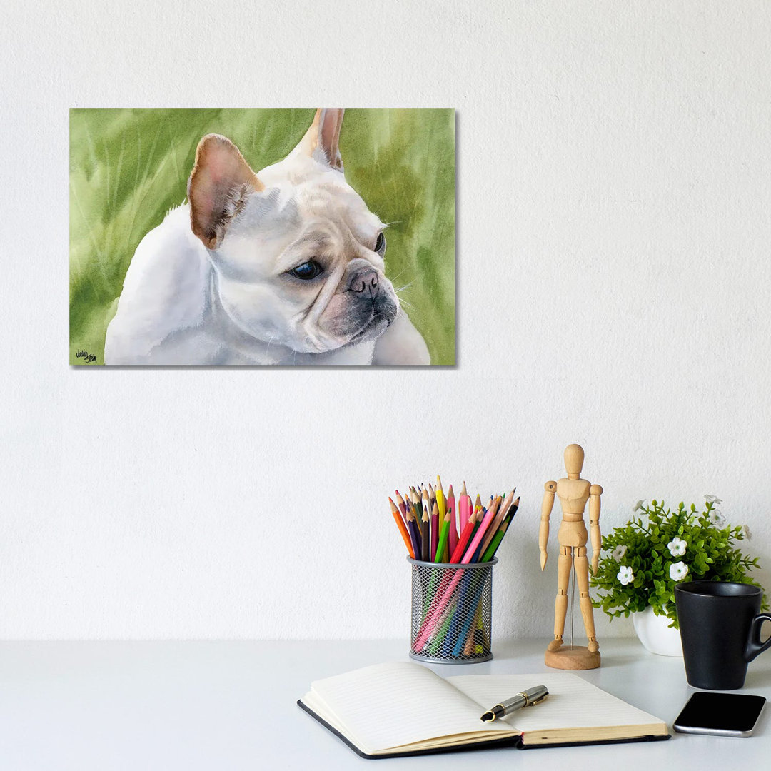 Pants - French Bulldog Fawn by Judith Stein - Wrapped Canvas Painting