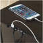 Chic White End Table - Modern Design, USB Charging Ports