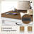 32.4" Kitchen Island with Power Outlets & Drop Leaf, Rolling Storage Cart with Drawer and Spice Rack-1908742735