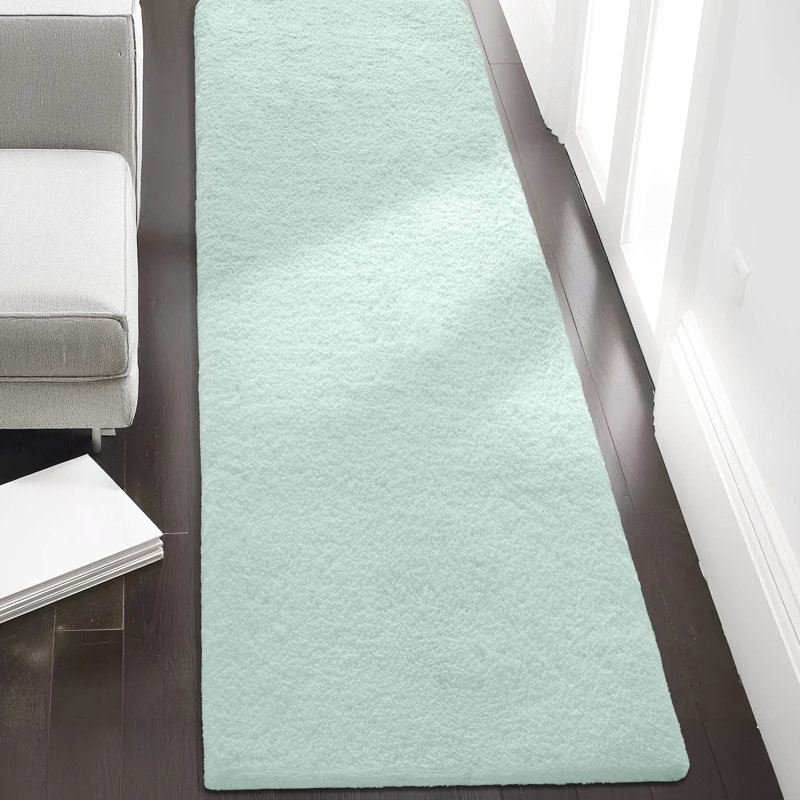 24 po x 72 po - Tapis de bain de qualité spa avec toucher doux, séchage rapide, résistance au dérapage, microfibre à poils longs de 0,77 po, technologie de microfibre absorbante lavable à la machine, homologation, envers, 0,77 po,