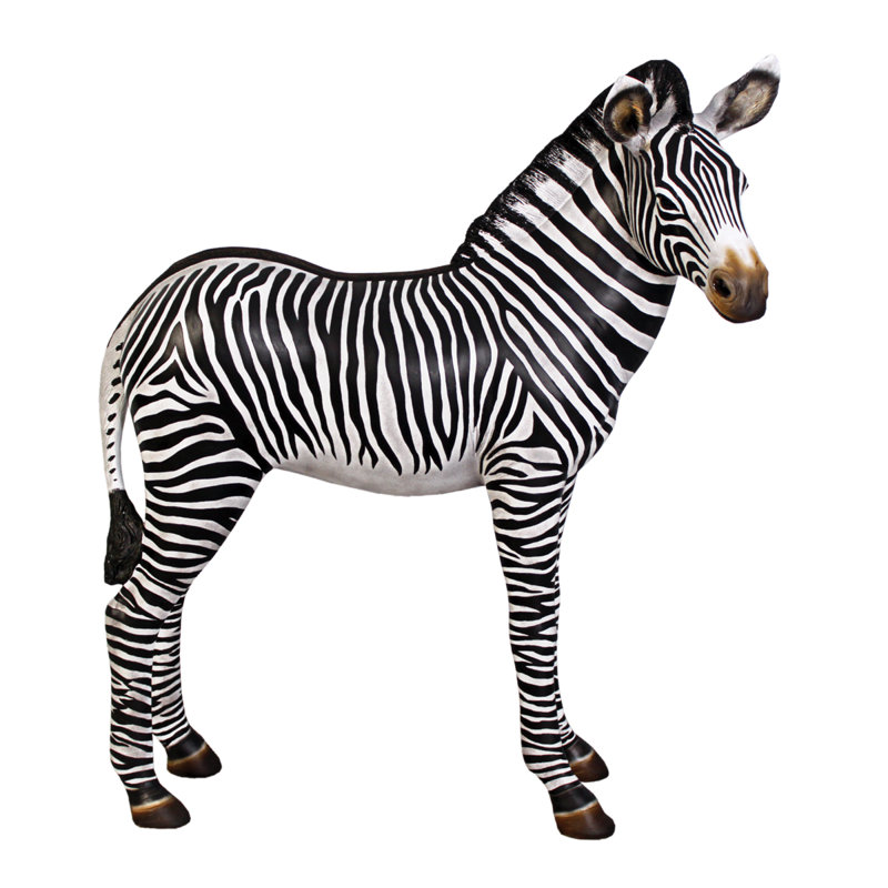 Statue foal zèbre à l’échelle grand-africains