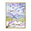 Oiseaux sur une branche de cerisier - cadre flottant, reproduction de dessin sur toile-59540215-59540209