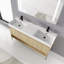 Meuble-lavabo double 59,1525 po avec plateau en résine Siyu