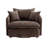 Modern 46.1" Swivel Chair Oversized Single Sofa Armchairs With 3 Pillows-1791824280