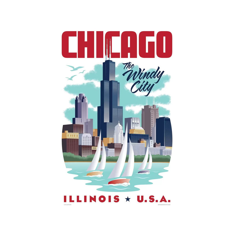 Chicago Travel by Jim Zahniser - Print on Canvas, Wrapped Canvas, 66.04cm H x 45.72cm W x 3.81cm D
