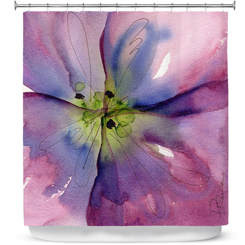 Rideau de douche simple pansy ii