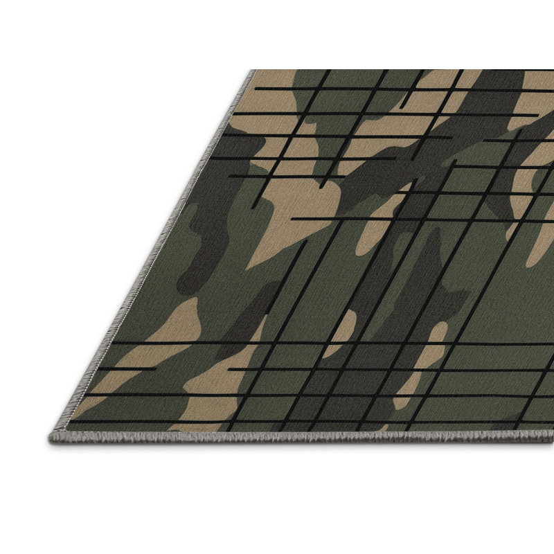 Topographic Flow Rug, Square 3'