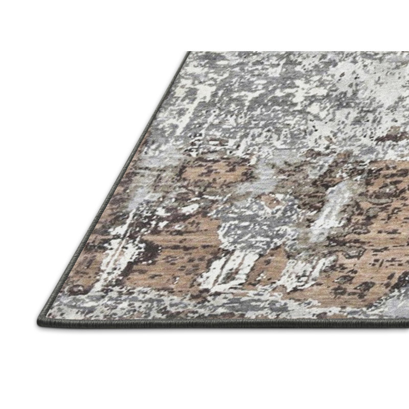 Tapis abstrait gris, Rectangle 5 pi x 8 pi