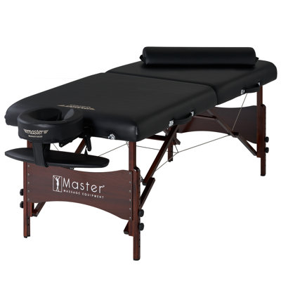 Ensemble de lit de massage portatif Winston Porter Roma II, noir, 30 po