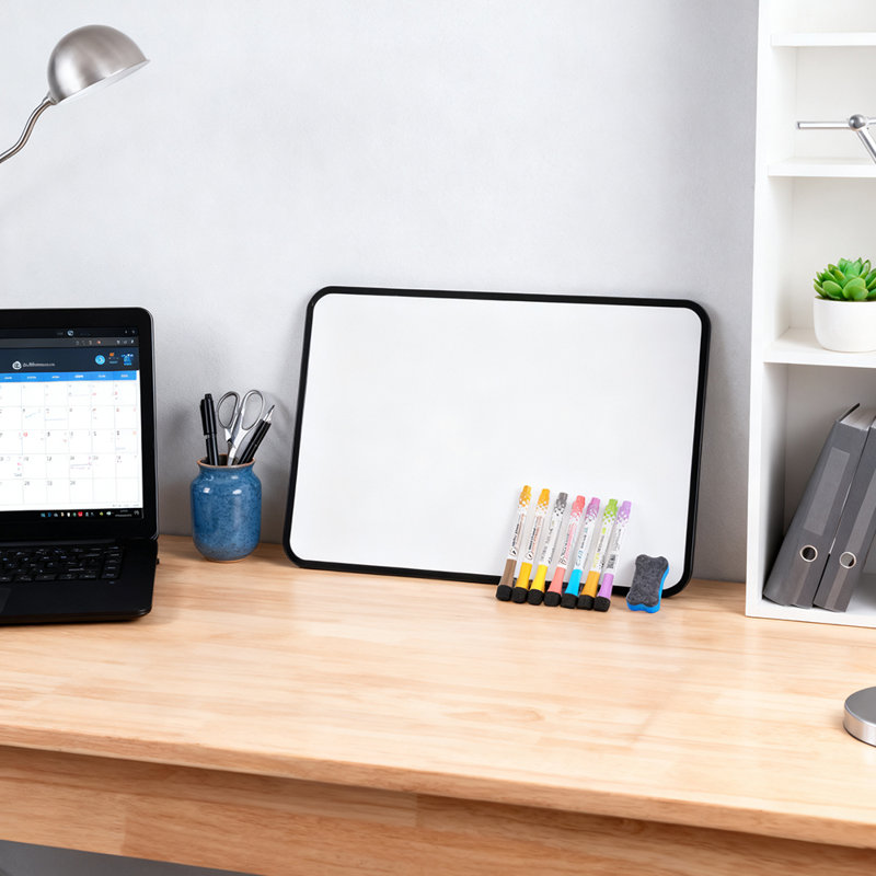 A3 Dry Erase Magnetic Double Sided Whiteboard Set, 21cm H x 30cm W x 2cm D