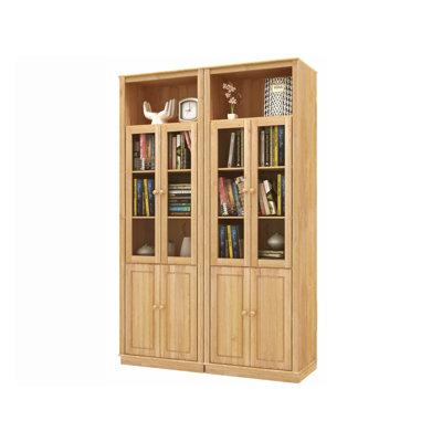 Delbis 223cm H x 148cm W Library Bookcase