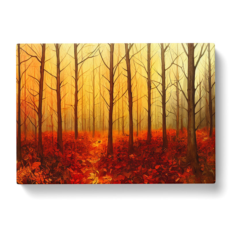A Distinguished Autumn Forest - Wrapped Canvas, 50cm H x 76cm W x 3cm D