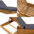Acacia Wood Chaise Lounge with Water-Repellent Cushion, 79.6" Outdoor Recliner, Adjustable Backrest, Solid Teak-Finished Frame, 300 lb Weight Capacity for Patio, Poolside & Garden-952750775