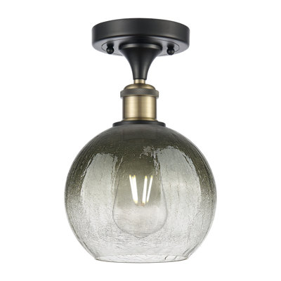 Appleton Rattan Semi Flush Mount
