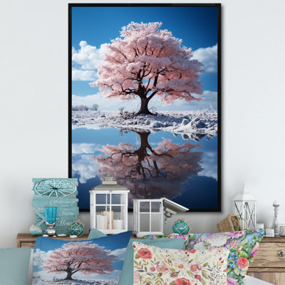 Dariush " Pink Tree Whimsical Reflections "