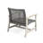 Grey And Black Outdoor Chair - Made From Wood Stylish Garden Design