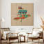 Brampt Southwestern Vibes I sur noyer-109123689