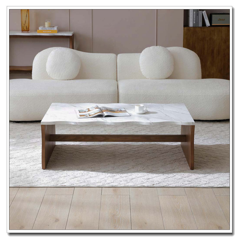 Table basse Living Room Waves, Noyer
