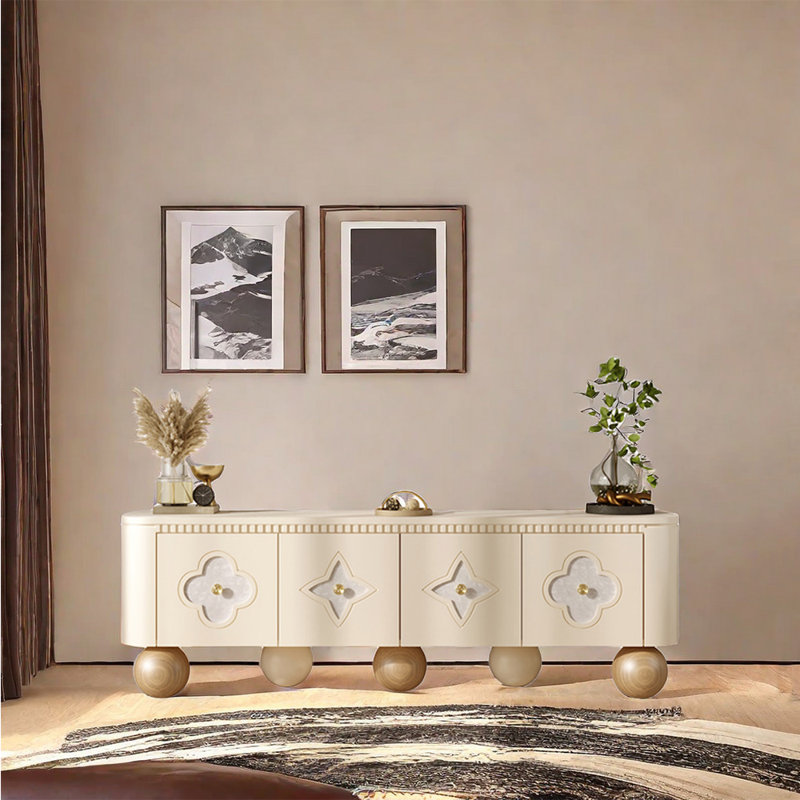 French TV Stand 78.74'' W Storage Credenza | Wayfair