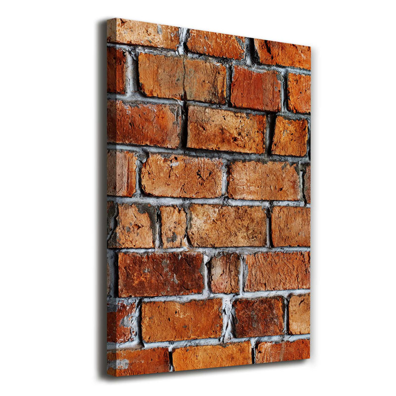 Brick Wall - Wrapped Canvas Print