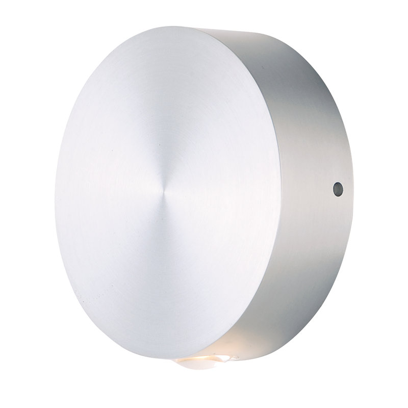Azral LED Wall Light, Satin Aluminum