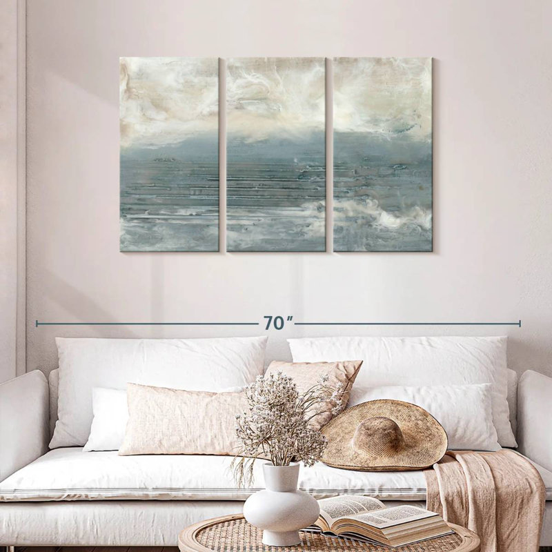 Avery Pale Blue I, 28" H x 45" W