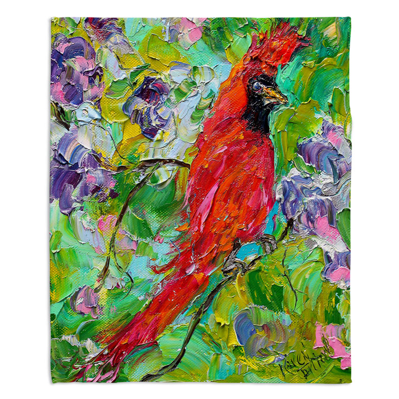 Couverture sherpa doux cardinal, l 51 po x L 60 po
