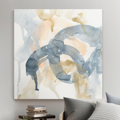 « liquid blueprint vii »-reproduction d’art sur toile