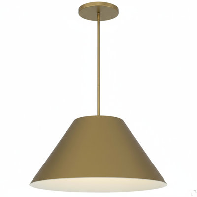 22 Inch Diameter Integrated LED Brass Pendant